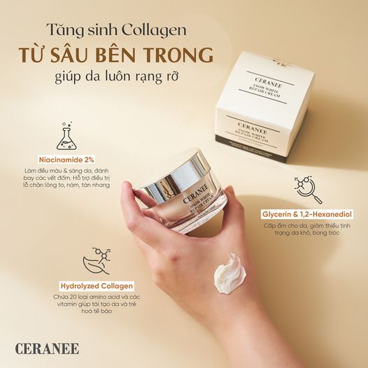 Kem Dưỡng Da Ceranee Chính Hãng Phục Hồi Da Dưỡng Ẩm Và Sáng Da Chống Lão Hoá Kem Dưỡng Tái Tạo Da Ceranee Hàn Quốc