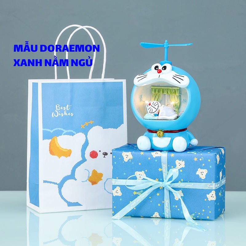 Đèn ngủ DORAEMON siêu dễ thương dùng trang trí phòng ngủ + quà tặng cho bạn Gái