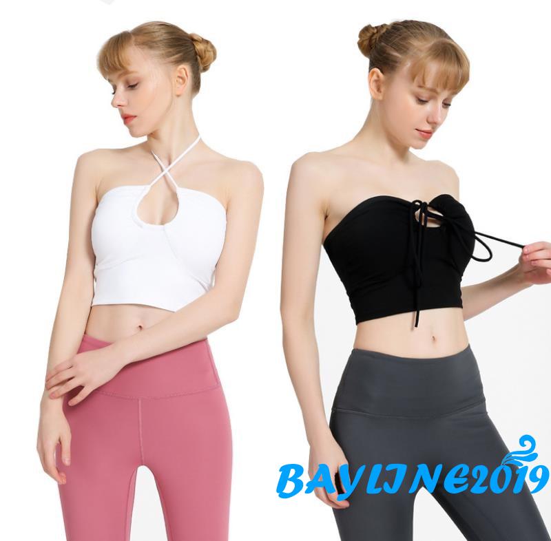 Áo Không Tay Cổ Yếm Dây Đan Chéo Màu Trơn Gợi Cảm Thời Trang Cho Phụ Nữ