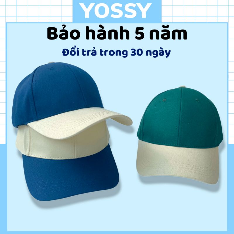 Mũ lưỡi trai Nam Nữ Basic Màu Phối Thời Trang Form Cứng Vải Kaki Cao Cấp - Nón kết unisex phong cách Hàn Quốc