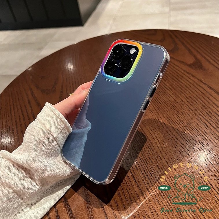 Ốp Điện Thoại TPU Chống Rơi Họa Tiết Cầu Vồng Cho Iphone14 13 Pro Max Plus