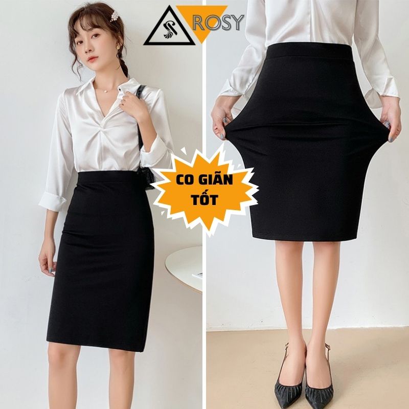 Chân váy công sở chất thun co giãn form siêu tôn dáng cho nữ