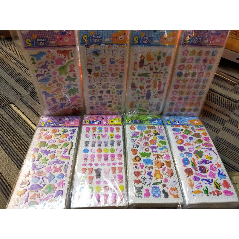 Sticker dán 3D hình các con vật ngộ nghĩnh