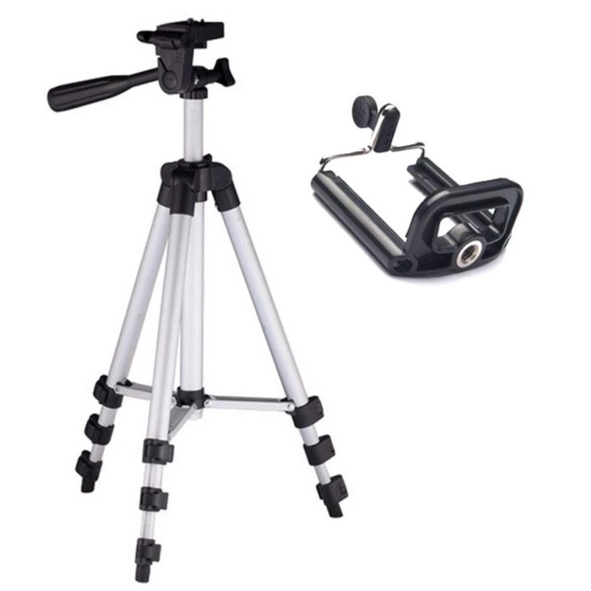 [Rẻ Vô Địch] Giá đỡ điện thoại Tripod 3 chân chụp ảnh, livestream cực tốt tương thích nhiều dòng máy, có kẹp điện thoại