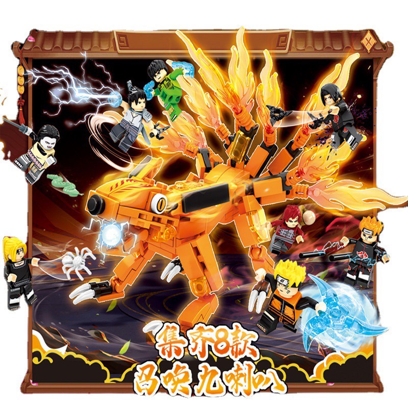 BỘ 8 HỘP LẮP GHÉP NARUTO BỘ MG908 MG980 MG909