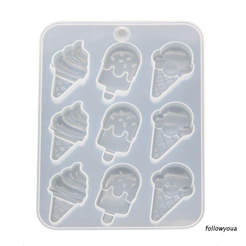 Khuôn Silicone Làm Mặt Dây Chuyền Hình Que Kem