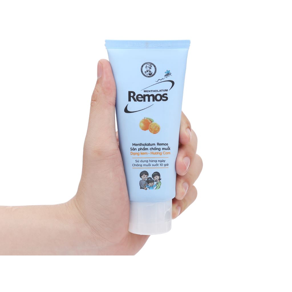 Kem chống muỗi Remos Hương Cam 70g Rohto Metholatum