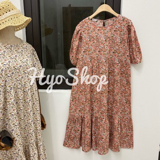 Váy bầu đầm công sở HYO mùa hè mặc nhà đẹp dáng suông xinh Freesize