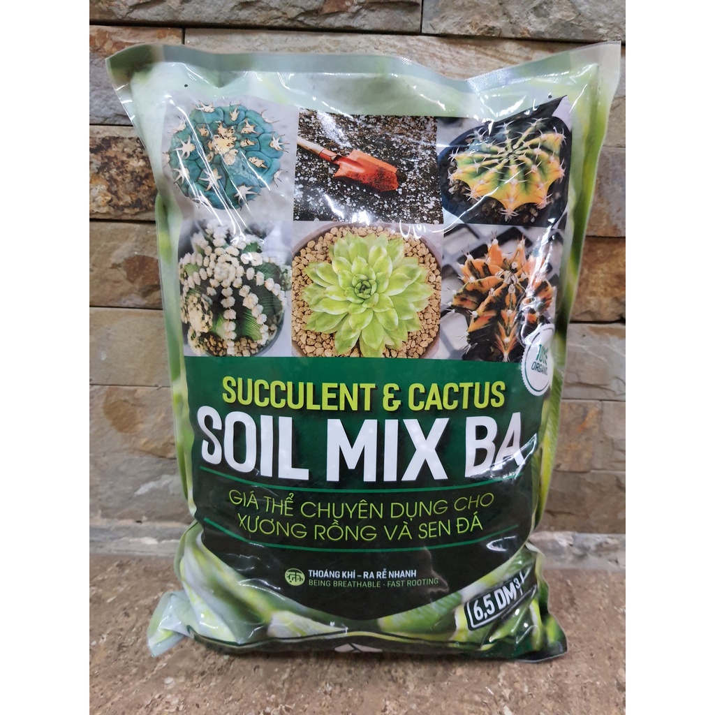 Soil Mix | Bao nhỏ, 6,5 lít - Giá thể, đất trồng sen đá, xươn rồng | Giá rẻ bất ngờ