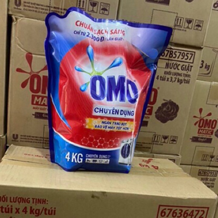 Nước giặt omo matic chuyên dụng cửa trước 4kg