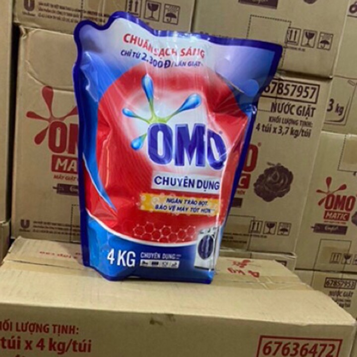 Nước giặt omo matic chuyên dụng cửa trước 4kg