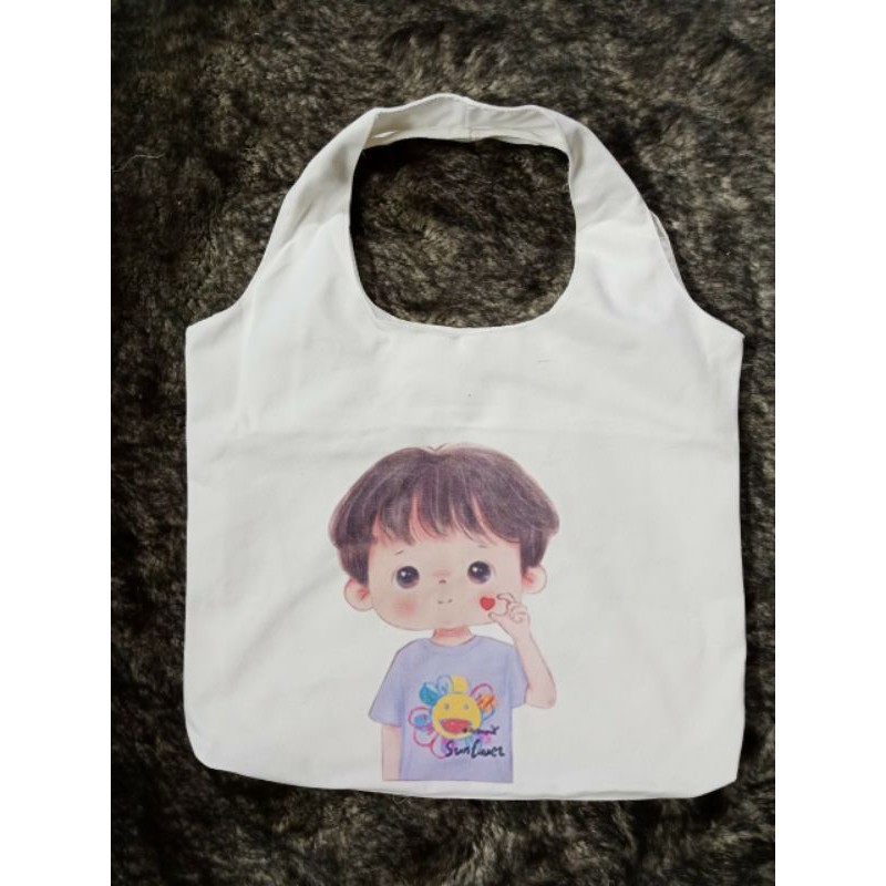 Túi đeo vai đi làm, đi học đẹp giá rẻ, form to, 2 lớp, vải canvas - CẬU BÉ TÓC NGẮN