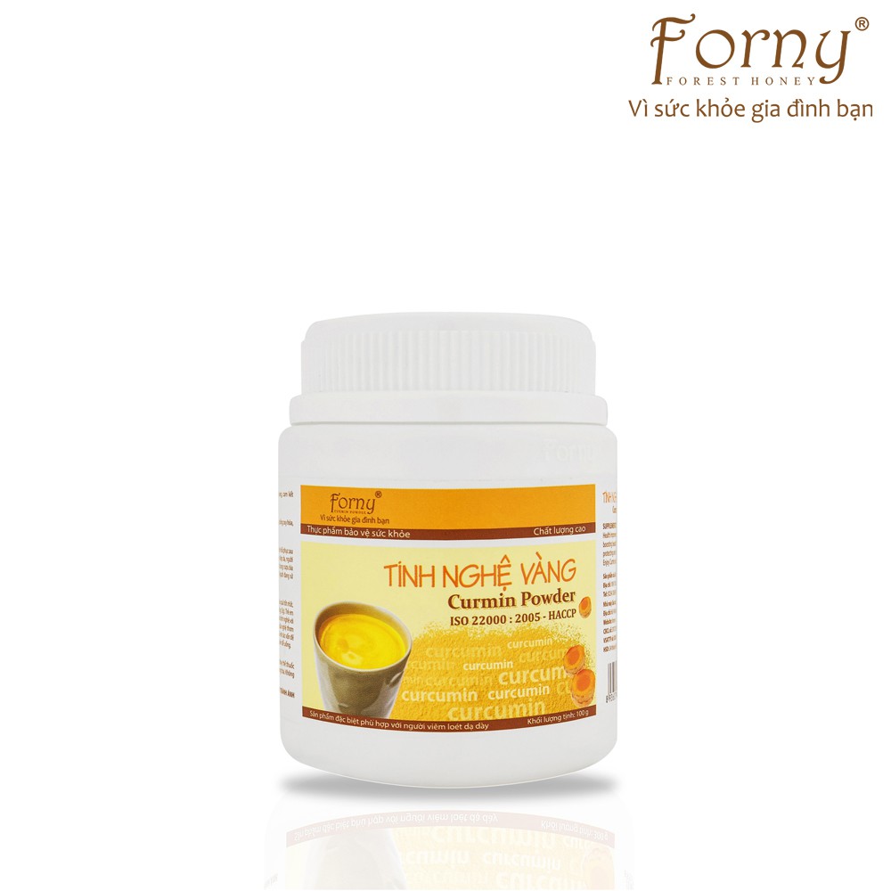 Tinh nghệ vàng Forny 100g(Hộp)(Tinh bột nghệ nguyên chất) (Phù hợp với người viêm loét dạ dày, làm đẹp, phụ nữ sau sinh)