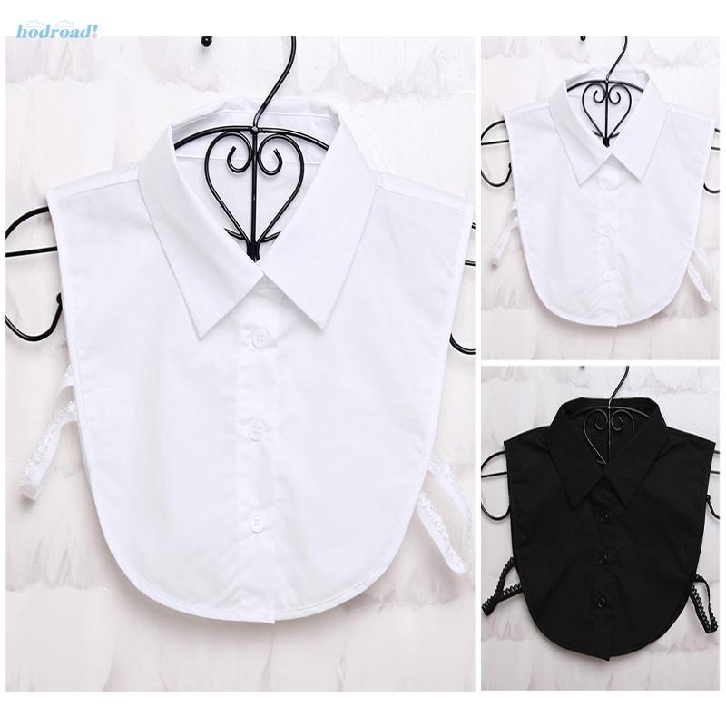 Cổ áo giả sơ mi màu trắng / đen có thể tháo rời thời trang công sở cho nữ | BigBuy360 - bigbuy360.vn