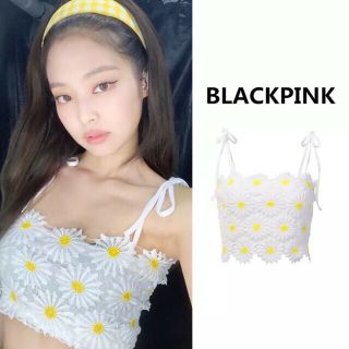 🔥Áo croptop Jennie hoa cúc lót 2 lớp cài cúc sau thời trang - ảnh thật cuối