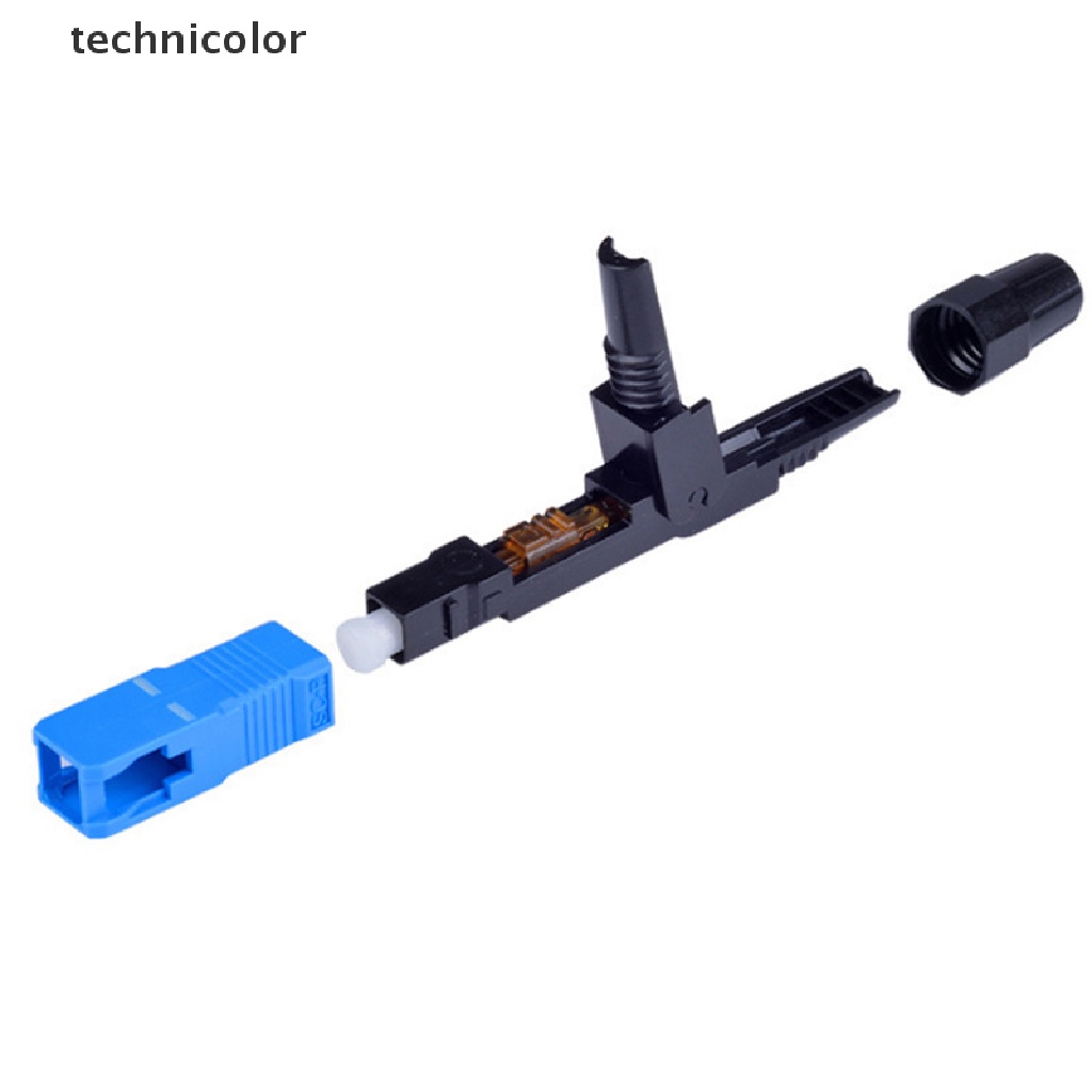 technicolor 10pcs Single-Mode Fiber Optic SC/UPC Quick Fast Field Assembly Connector Cable TYG