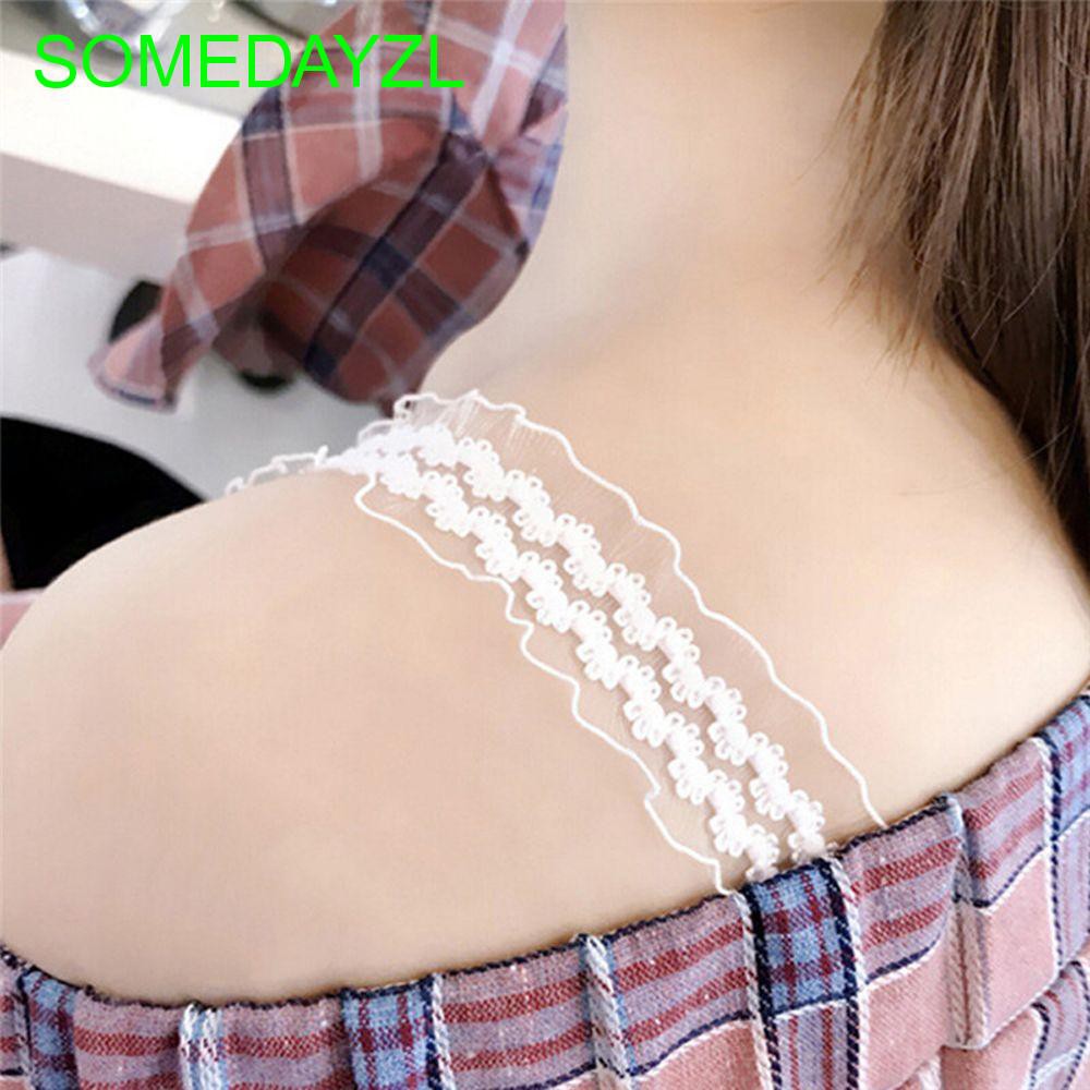 Dây đeo áo ngực bằng ren trơn màu nữ tính