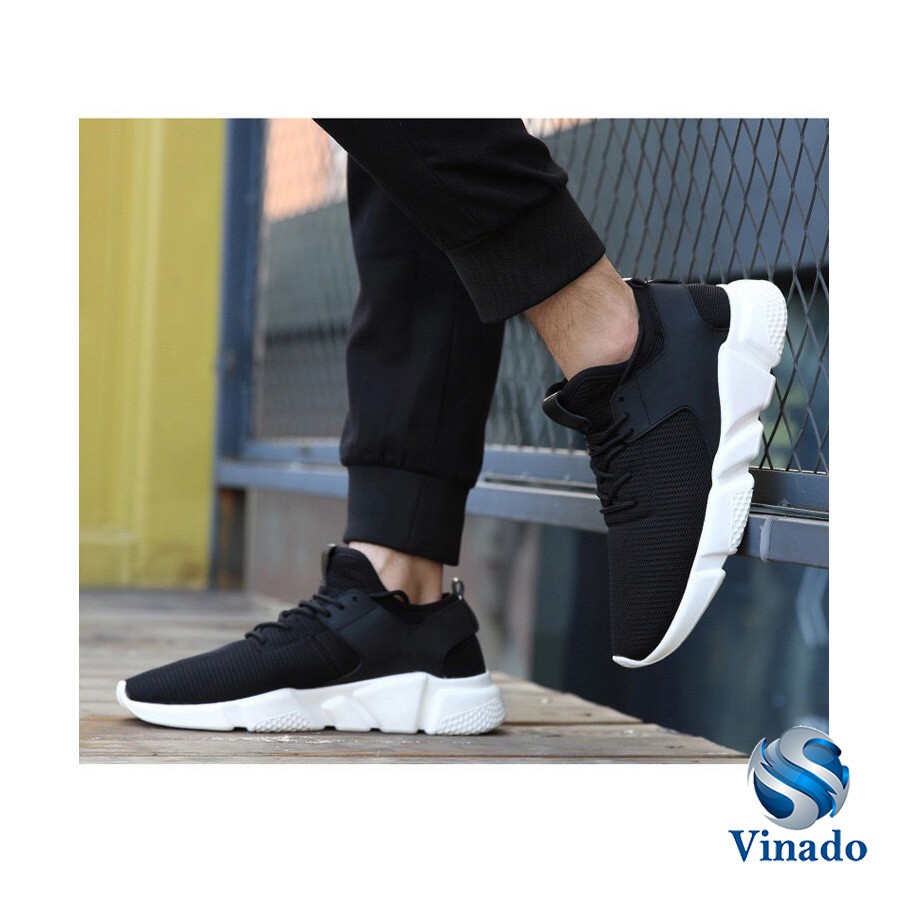 Giày Sneaker Đen Cổ Thấp BT1 (Đen)