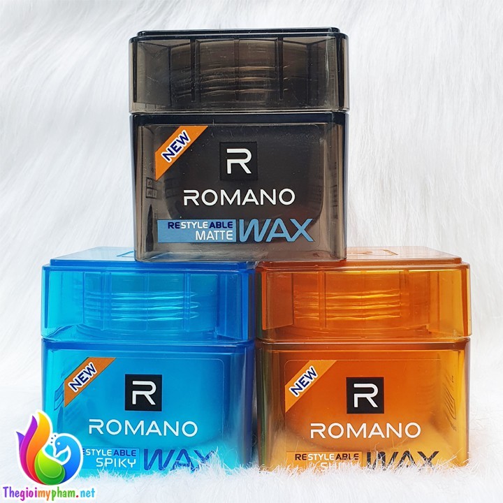 Sáp vuốt tóc Romano hộp 68g Làm đẹp cho nam Wax romano 68 có 3 màu cho quý khách lựa chọn