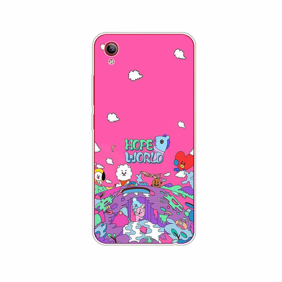 Soft Case Silikon Tpu Motif Bt21 Bts Untuk Vivo Y53 Y55 Y91 Y91C S1 2019 S1 Pro