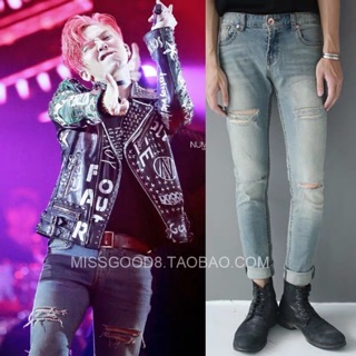 [ORDER] Quần jean bó rách giống GDRAGON