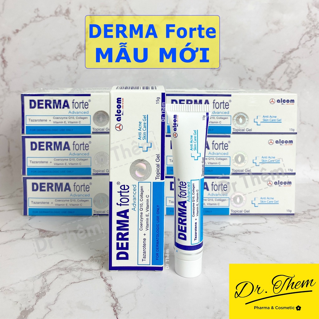 [Mã COSDAY - 50k đơn 250k] Derma Forte Gel 15g - Mẫu Mới Advanced - Giảm Mụn Trứng Cá, Ngừa Thâm, Mờ Sẹo, Dưỡng Da