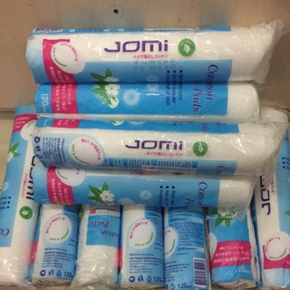 Bông tẩy trang jomi 120 miếng/túi