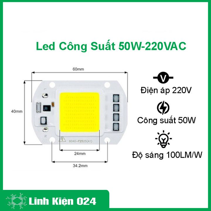 Led công suất 50W 220VAC siêu sáng