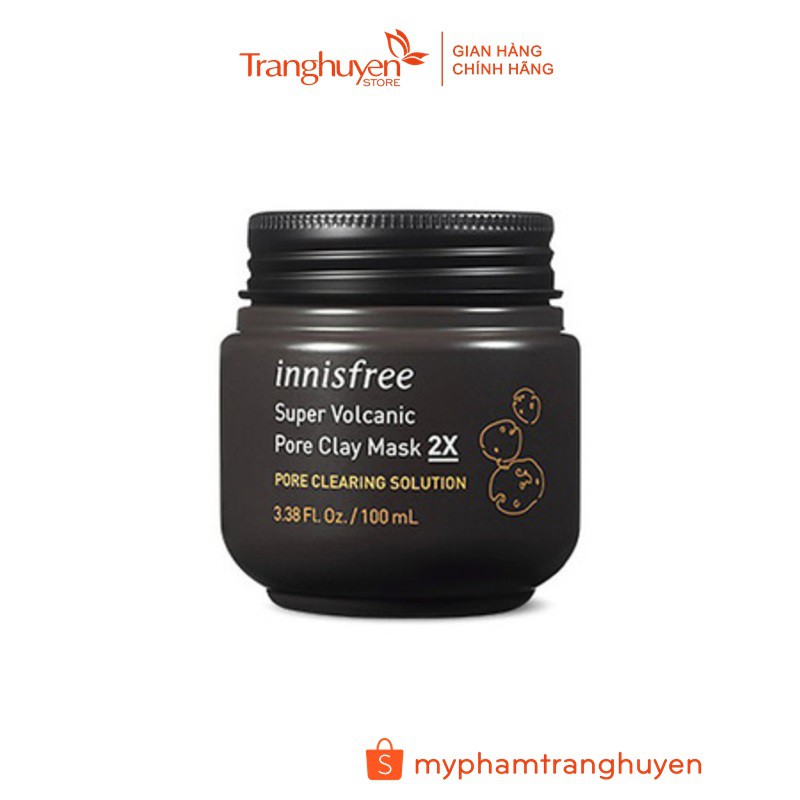 Mặt nạ tro núi lửa Innisfree super volcanic pore clay mask 2X 100ml