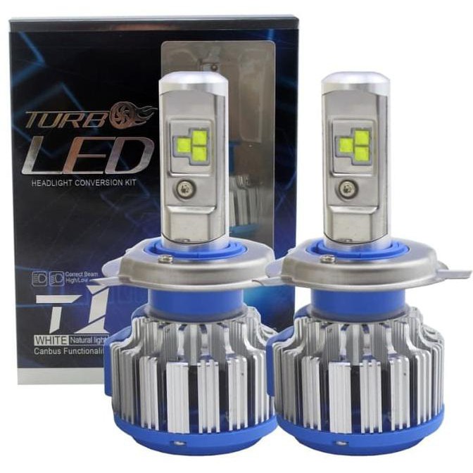 Đèn Pha Led Hid Turbo T1 H4 Hb3 H11 Hb4 H1 H7 (Code 002)