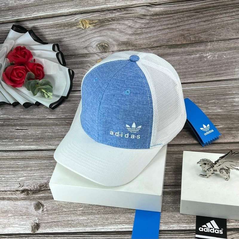 Mũ lưỡi trai ❤️ Nón kết jean adidas phối lưới thể thao thoáng mát thời trang nam nữ cao cấp