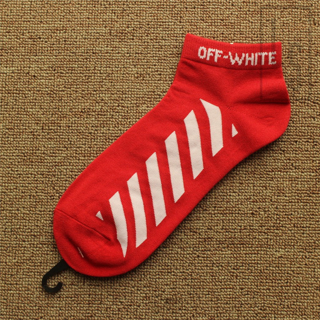 Tất vớ off white ngắn cổ ba màu