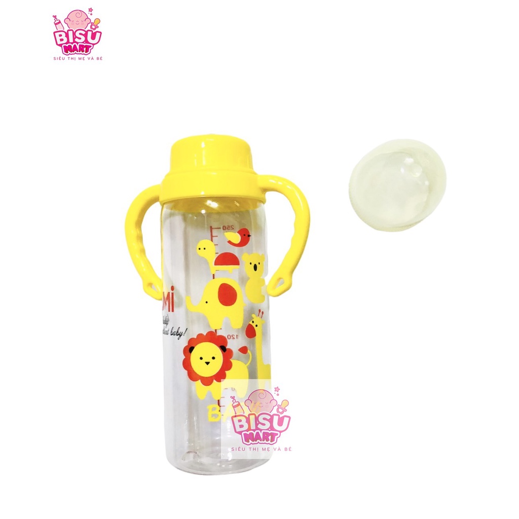 Bình sữa cổ hẹp YuMi 120ml - 240ml (có tay cầm)