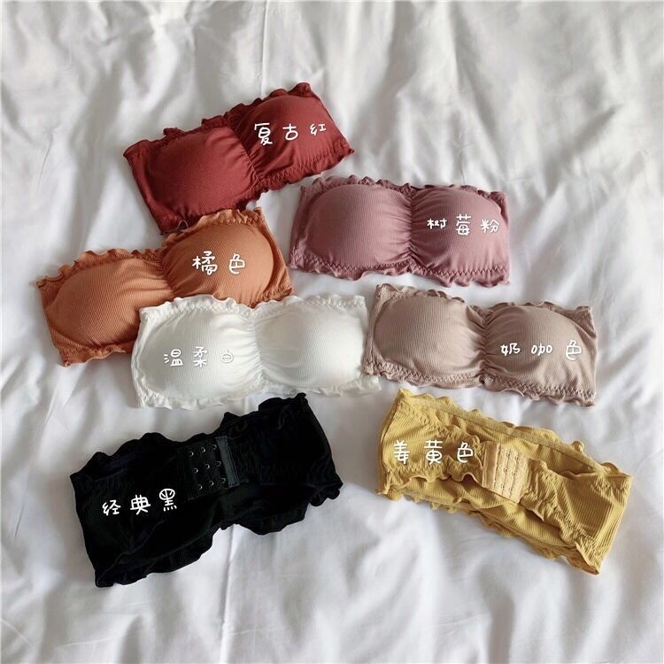 Áo Ngực Bộ đồ lót nữ Áo Lót Ống Không Dây Không Đường May Chống Chói Hở Lưng Thoáng Khí Thoải Mái Dễ Thương Dành Cho Bạn Nữ