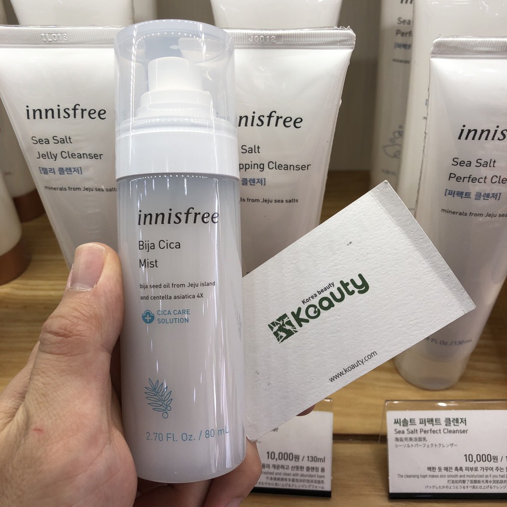 Xịt khoáng dành cho da mụn Innisfree Bija Cica Mist 80ml | BigBuy360 - bigbuy360.vn