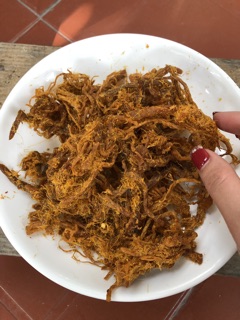 thịt lợn giả bò khô