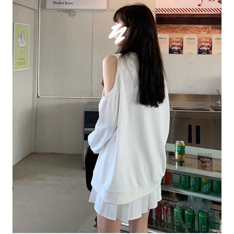 ÁO NỈ SWEATER KHOÉT VAI TIỂU THƯ - HÀNG SẴN