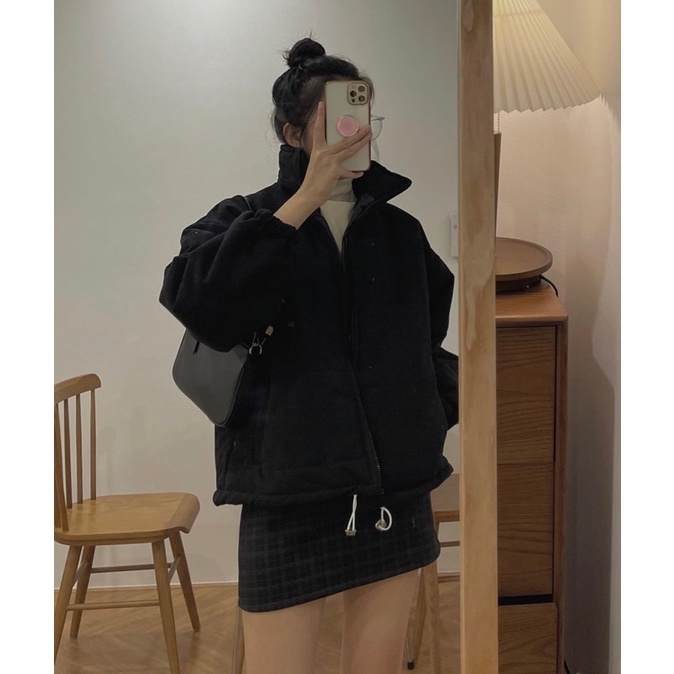 Áo Phao nhẹ trần bông siêu ấm dáng ngắn