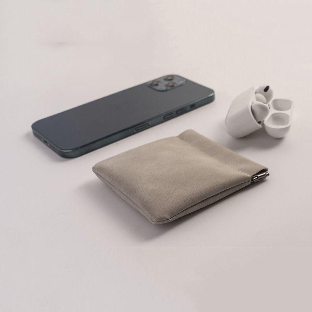 TAYLOR1 Anti-Dust Earphones Storage Bag Soft Earbuds Storage Bag USB Data Cable Organizer Portable Key Bag Coin Purse Small Bag Mini Purse Money Change Bag Memory Card Pouch/Multicolor