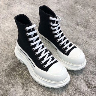 Giày MC Queen cổ cao mẫu mới hot trend 2021 Giày thể thao MCQ cao cổ đế độn Giày Thể Thao MC queen Độn Đế Nâng Chiều cao