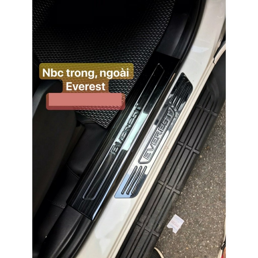 Ốp bậc cửa , nẹp bước chân Ford Everest 2023 -2016 hàng cao cấp