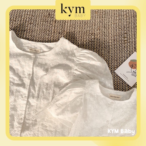 [FORM ĐẶC BIỆT XEM KỸ BẢNG SIZE] Áo blouse ngắn tay tay phồng cho bé gái A498