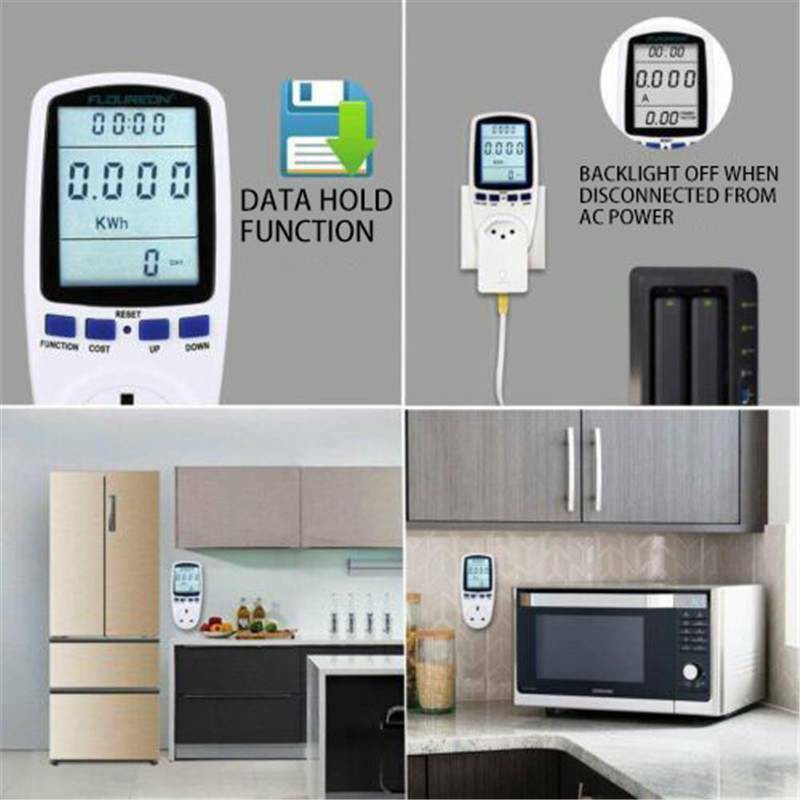 Electricity Power Consumption Meter Energy Monitor Watt Kwh Analyzer