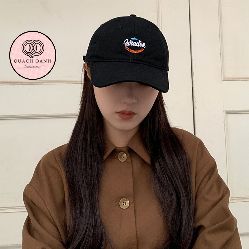 Mũ lưỡi trai bóng chày thêu chữ paradise unisex năng động – MU80