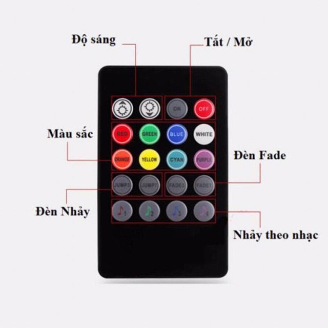 Led Gầm Ghế 7 màu nháy theo nhạc | BigBuy360 - bigbuy360.vn