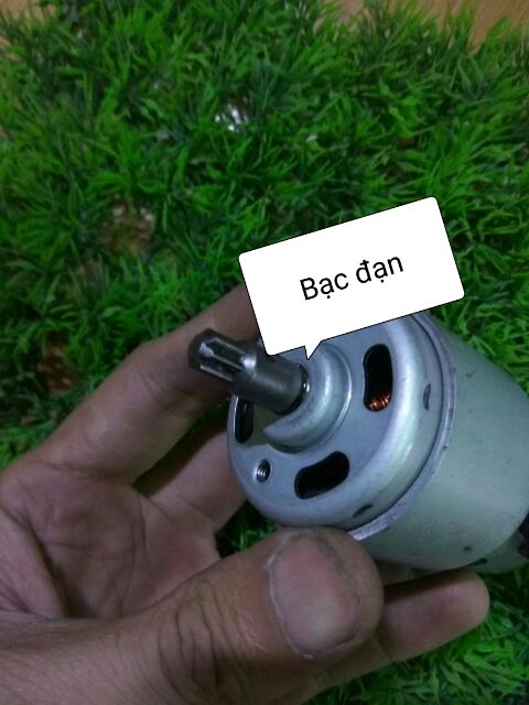 Motor 775 400w (18v full tải 22A) trục tròn. đầu bạc đạn, thay được chổi than 18000rpm