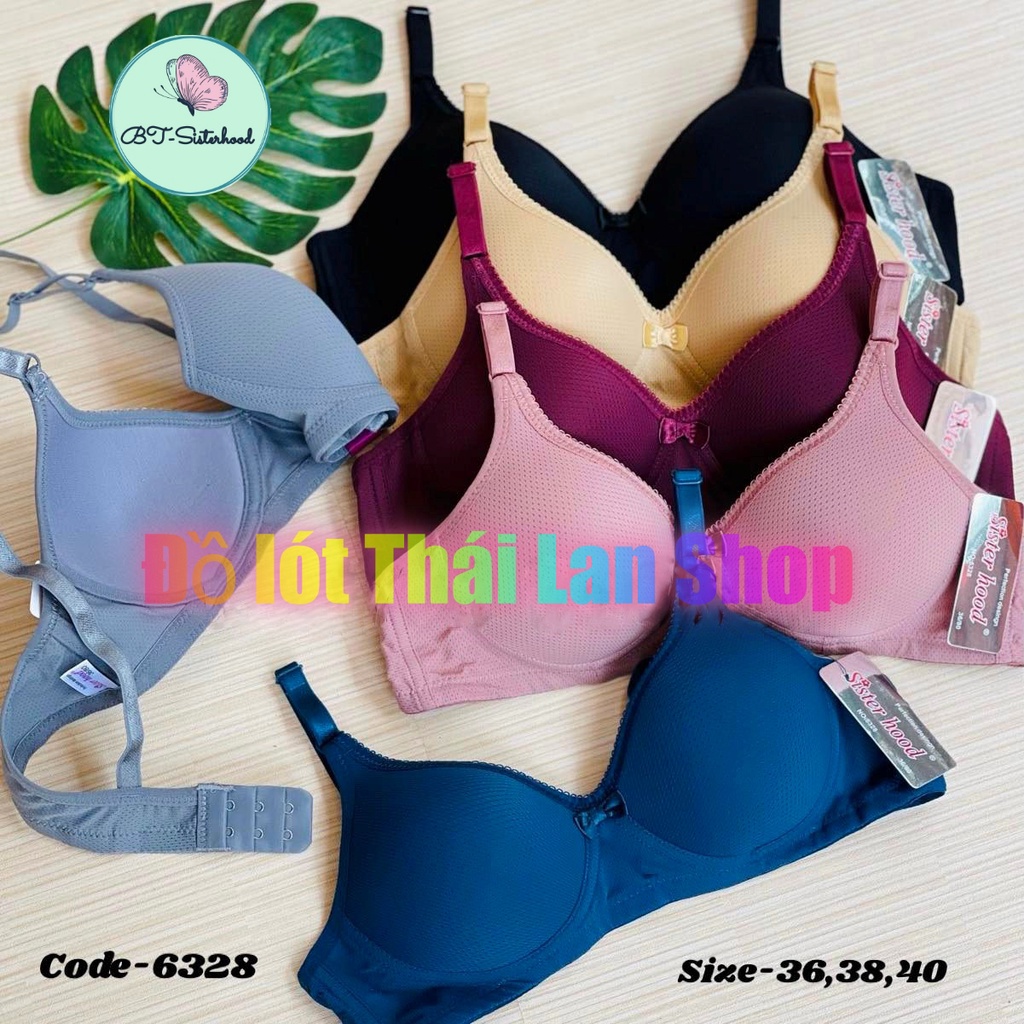 Áo ngực THÔNG HƠI Thái Sisterhood không gọng không đệm mút, áo lót Sister Hood 6328, LAVENUSA, LOT STORE
