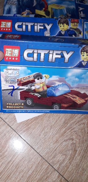 Lắp ráp 1 hộp LegoCiTiFy 5532 xe tàu có nhiều chi tiết