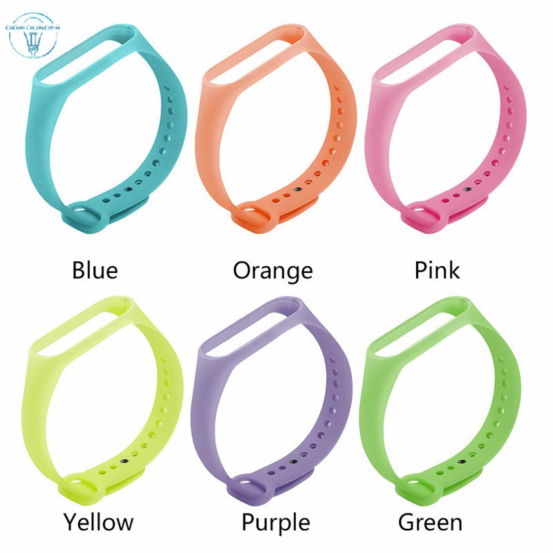 Dây đeo đồng hồ chất liệu TPU phát quang thay thế tiện dụng cho Xiaomi Miband 3/4