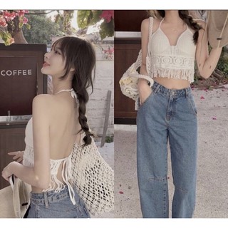 Áo len đan đi biển (SẴN KEM)